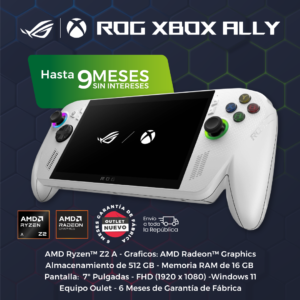 Consola portátil Asus ROG Xbox Ally. Ryzen Z2 A. 16GB RAM. 512GB SSD. Pantalla 7". Nuevo Outlet