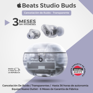Beats Studio Buds Transparentes. Nuevo Outlet