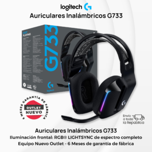 Auriculares Gamer. Logitech G733. Inalámbricos. Sonido Premium. Nuevo Outlet