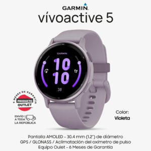 Smartwatch Garmin vívoactive 5. Color Violeta. Nuevo Outlet